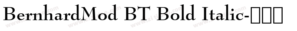 BernhardMod BT Bold Italic字体转换
